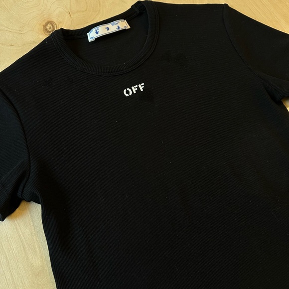 Off White Basic Ribbed Shirt - Picture 8 of 8